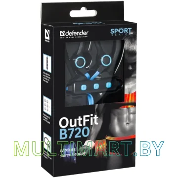 Наушники Defender OutFit B720 (черный/синий) картинка 2